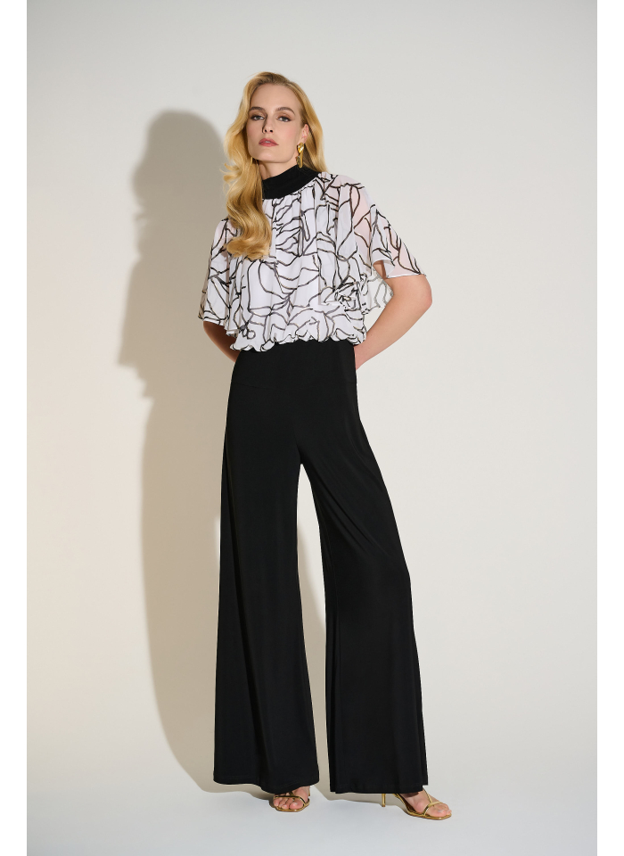 Joseph Ribkoff 253733 Kombinezon z efektownym wiązaniem na plecach.