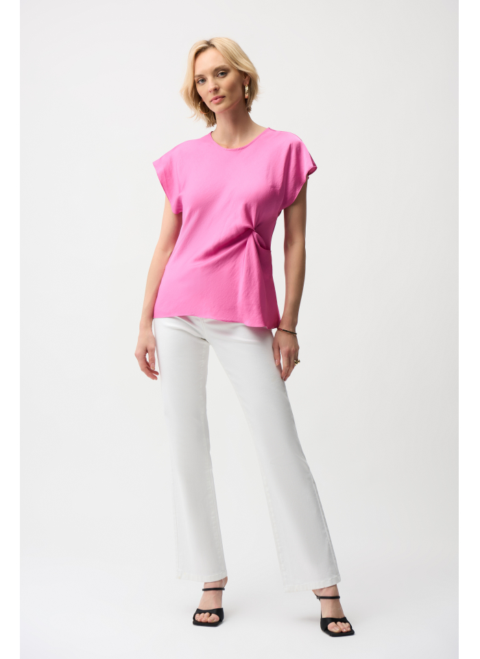 Joseph Ribkoff 261149 Bluzka z efektownym podpięciem w talii.