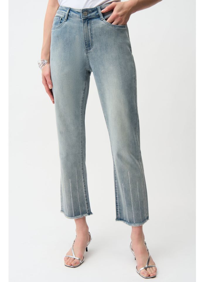 Joseph Ribkoff 261945 spodnie jeansy zdobione dżetami