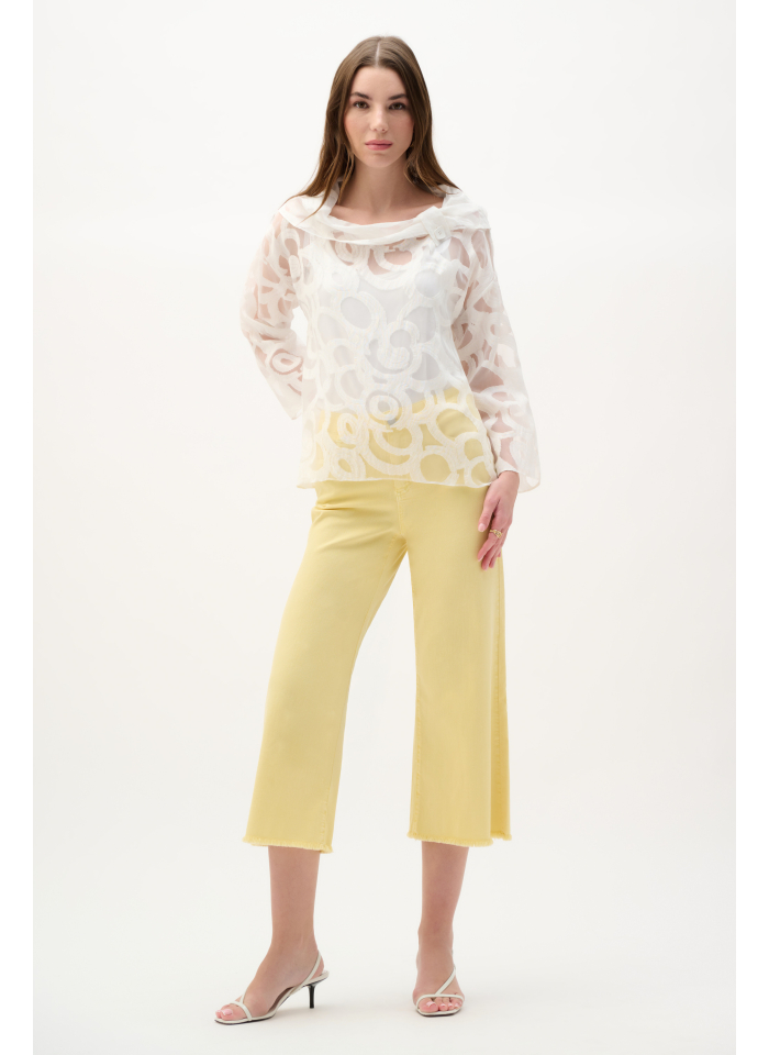 Joseph Ribkoff 262020 Transparentna bluzka z topem.