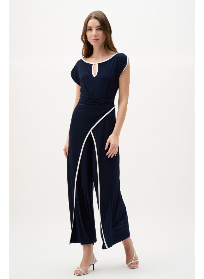 Joseph Ribkoff 262092 Elegancki, granatowy kombinezon.