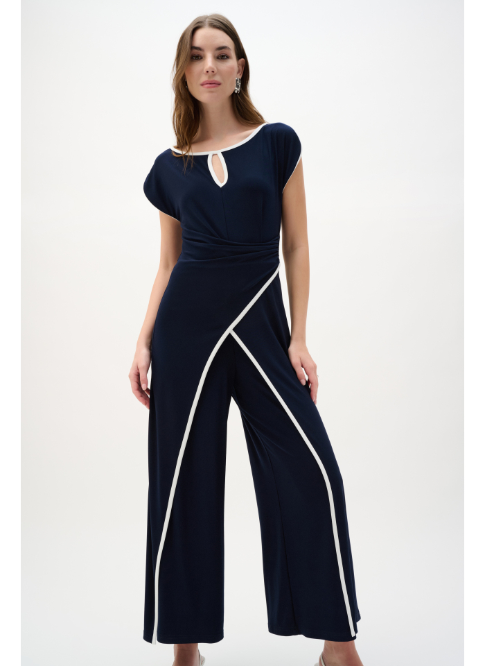 Joseph Ribkoff 262092 Elegancki, granatowy kombinezon.