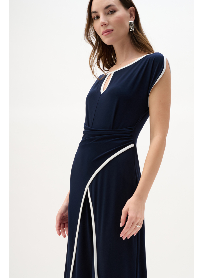 Joseph Ribkoff 262092 Elegancki, granatowy kombinezon.