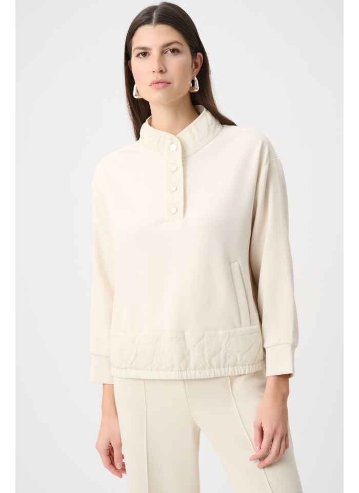Joseph Ribkoff 263625 Kremowa bluza w sportowym stylu