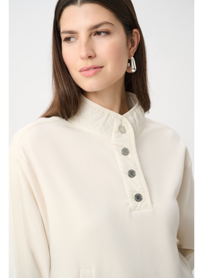 Joseph Ribkoff 263625 Kremowa bluza w sportowym stylu