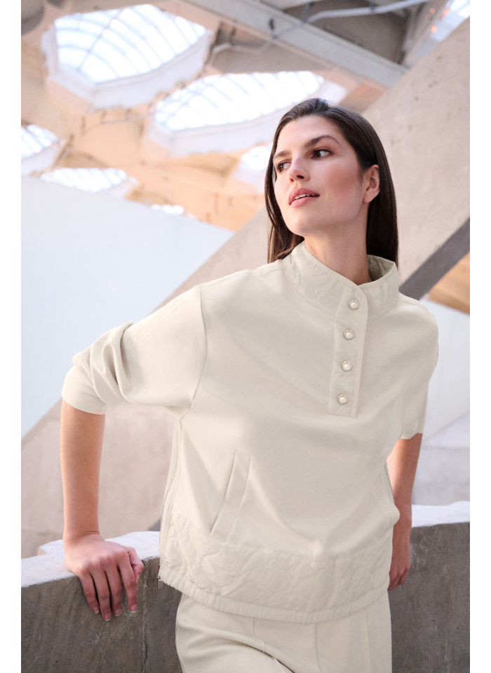 Joseph Ribkoff 263625 Kremowa bluza w sportowym stylu