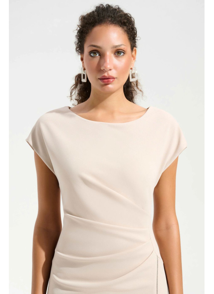 Joseph Ribkoff 261713 Wieczorowa suknia w kolorze beżowym