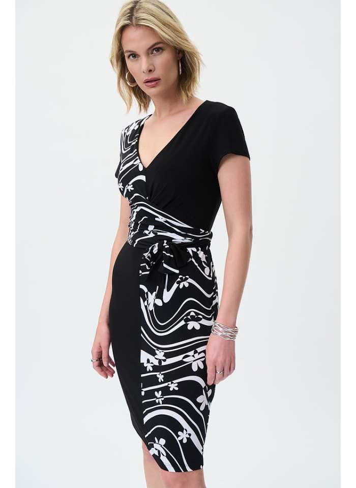 Joseph Ribkoff 231044 Letnia sukienka wiązaną w pasie.