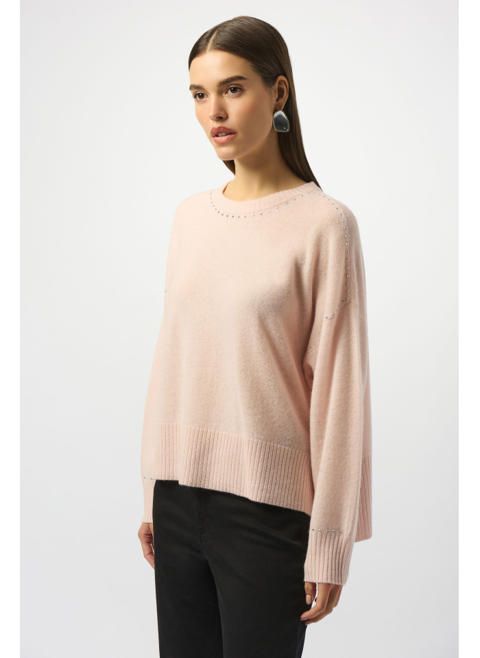 Joseph Ribkoff 253980 różowy sweter kaszmirowy