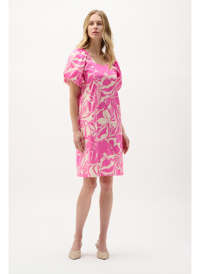 Joseph Ribkoff 262127 Bawełniana sukienka w kwiaty.