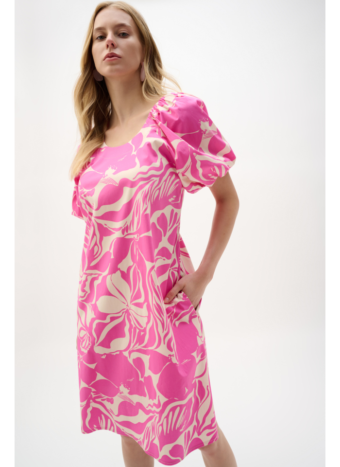 Joseph Ribkoff 262127 Bawełniana sukienka w kwiaty.